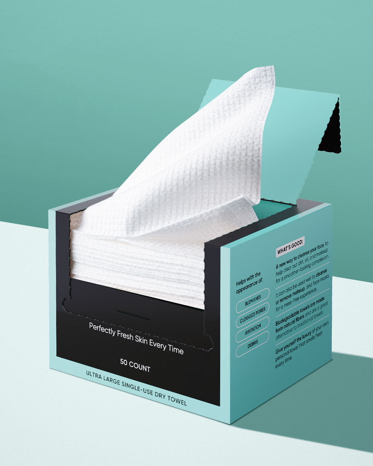 Silky Soft Disposable Face Towels for Clean Skin Buttah Skin