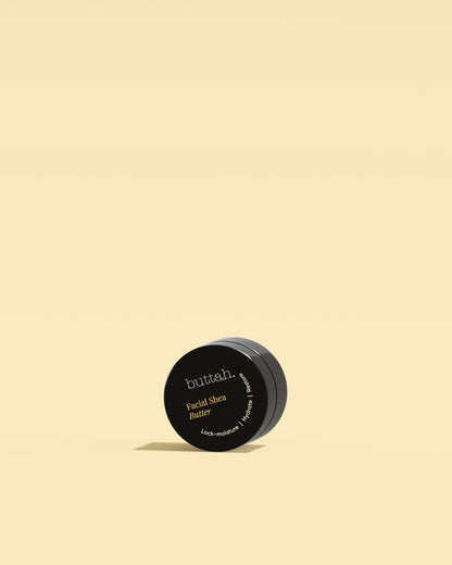 Buttah Skin Mini Facial Shea Butter - Travel Size Ultra Moisturizing Face Cream for Melanin-Rich Skin