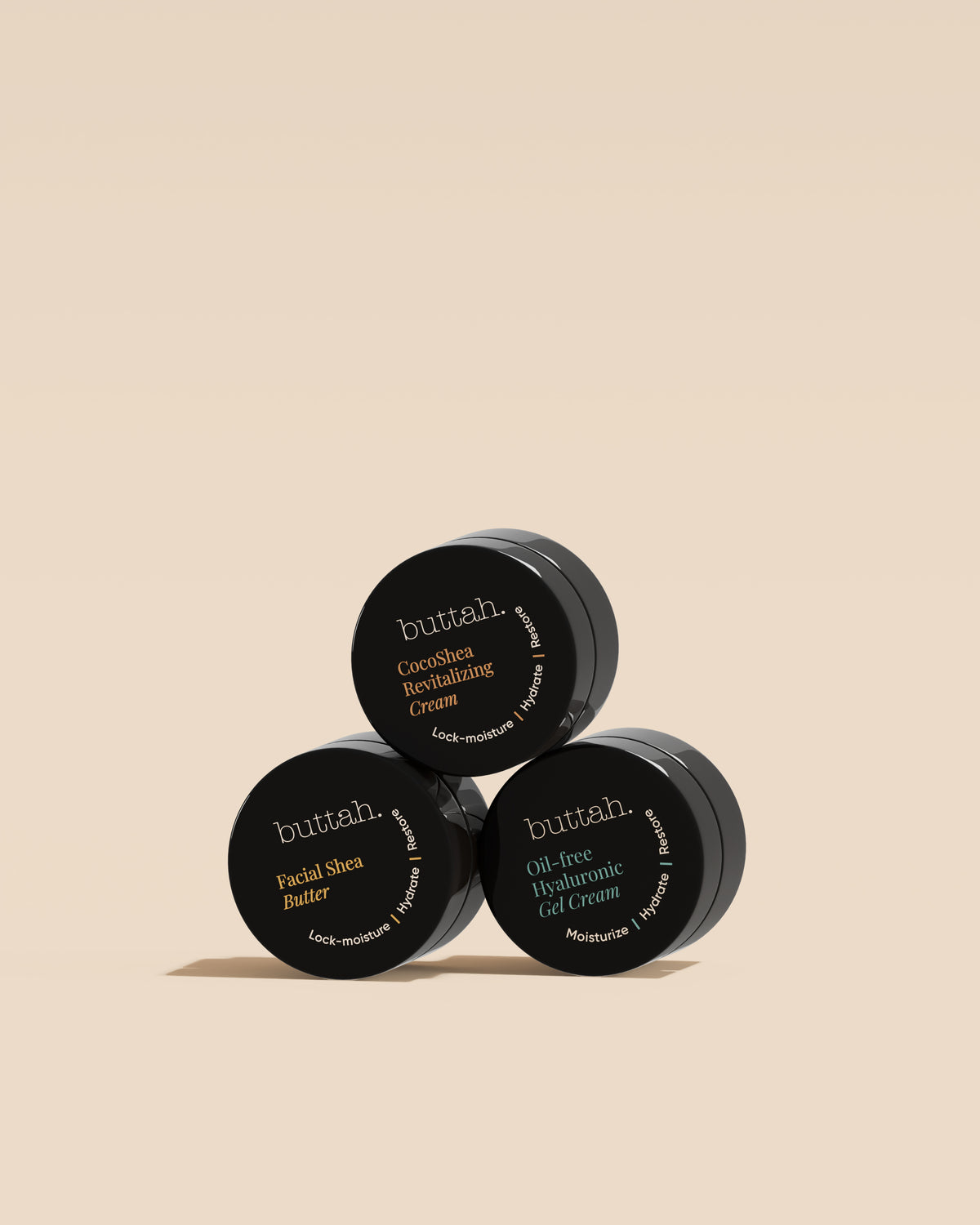 Buttah Skin Skincare Trio Mini Travel Set - Moisturizing Sample Kit for Melanin-Rich Skin