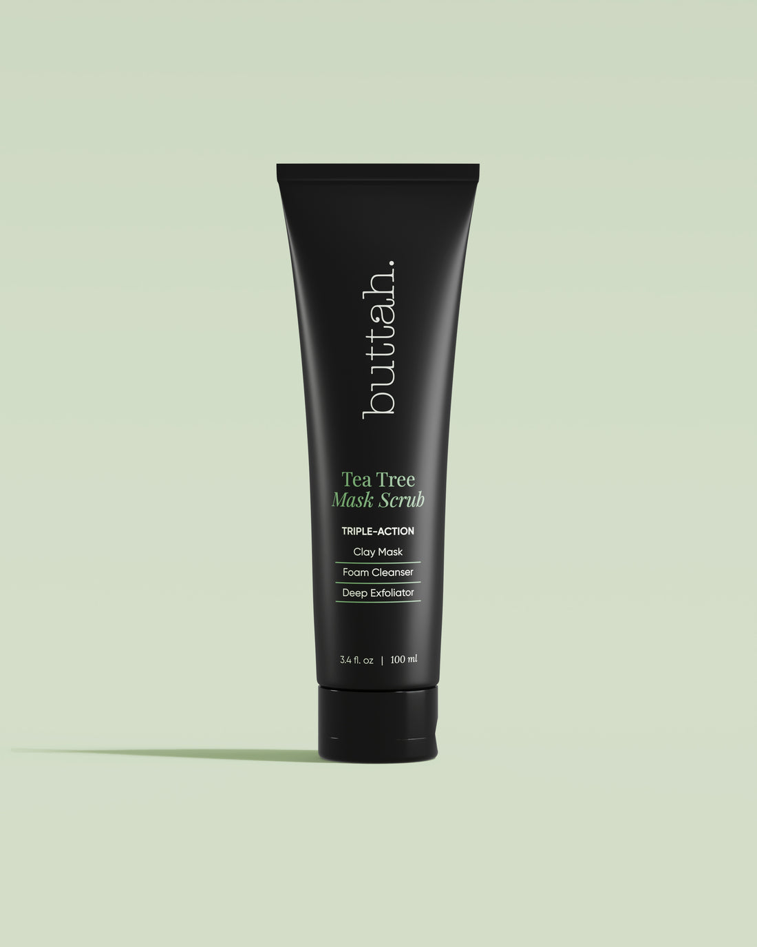 Buttah Skin Tea Tree Mask &amp; Scrub - Exfoliating Face Treatment for Blemish-Prone Melanin-Rich Skin