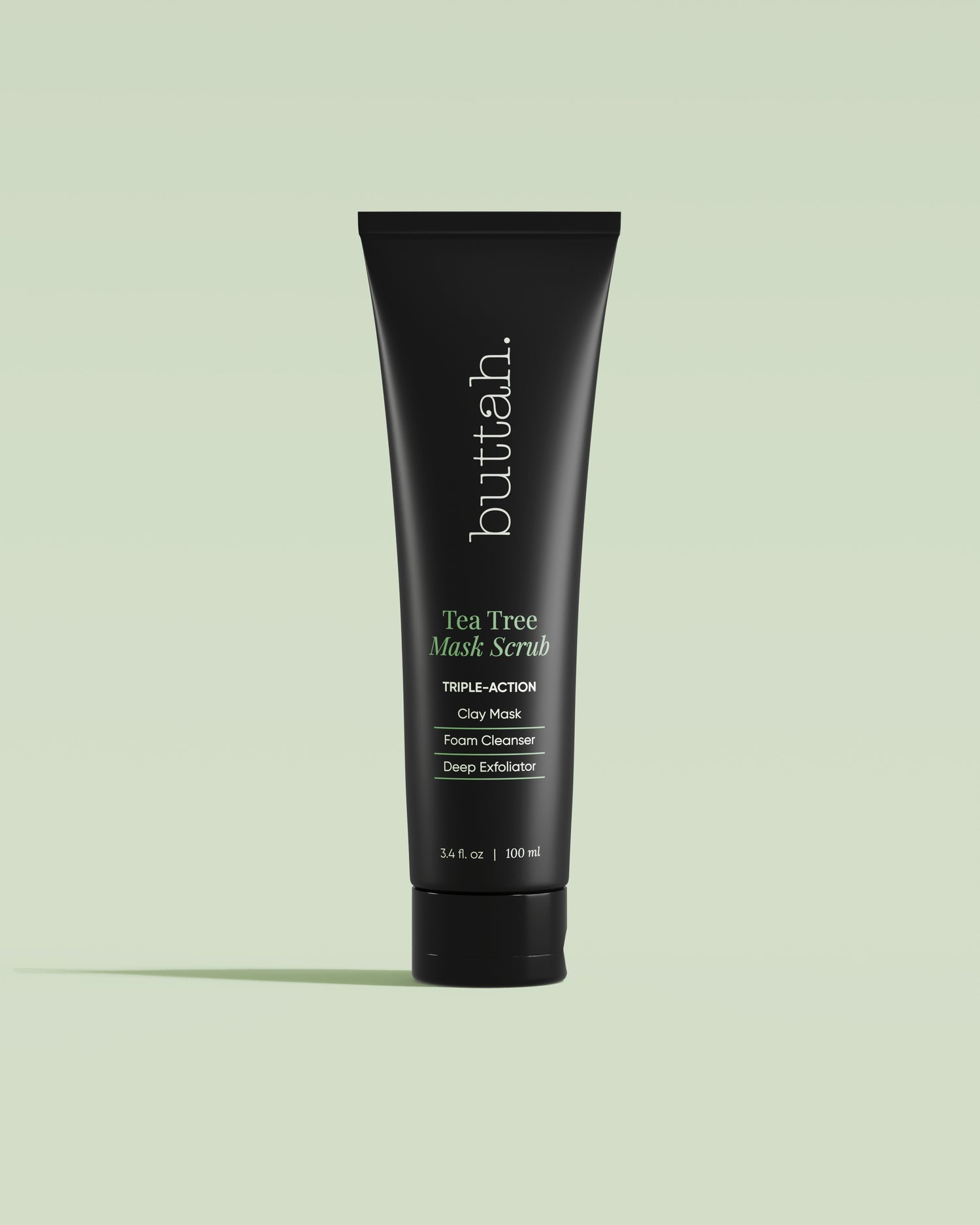 Buttah Skin Tea Tree Mask &amp; Scrub - Exfoliating Face Treatment for Blemish-Prone Melanin-Rich Skin